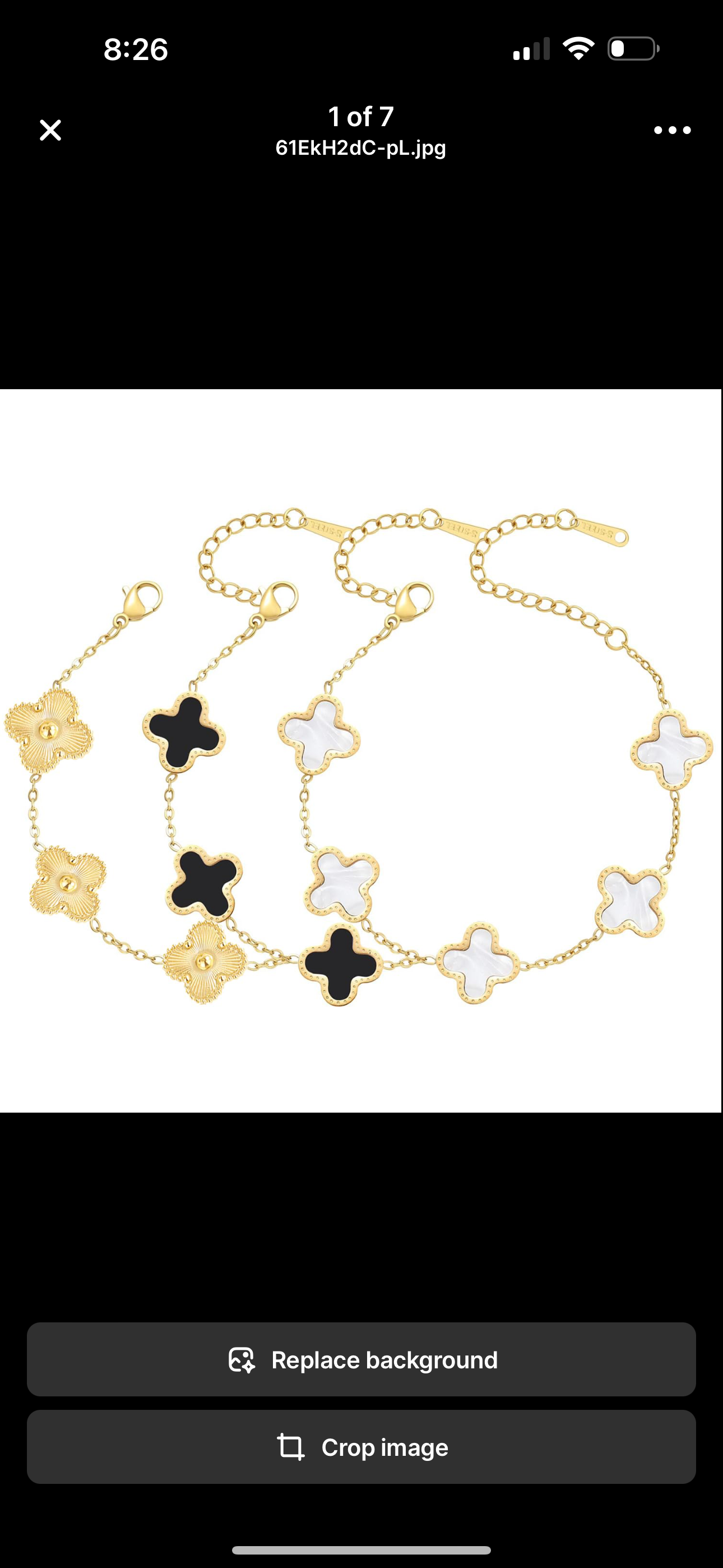 Women18K Gold Plated Clover Bracelet 3pcs set for Women, Cute Lucky Four Leaf