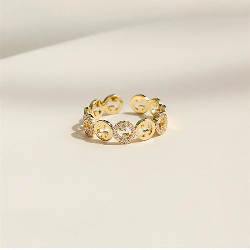 Luxury Adjustable Ring Women's