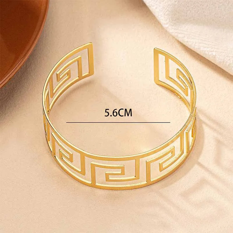 Bracelet Geometric Hollow C Women Girls Product Gold Plating Fashion