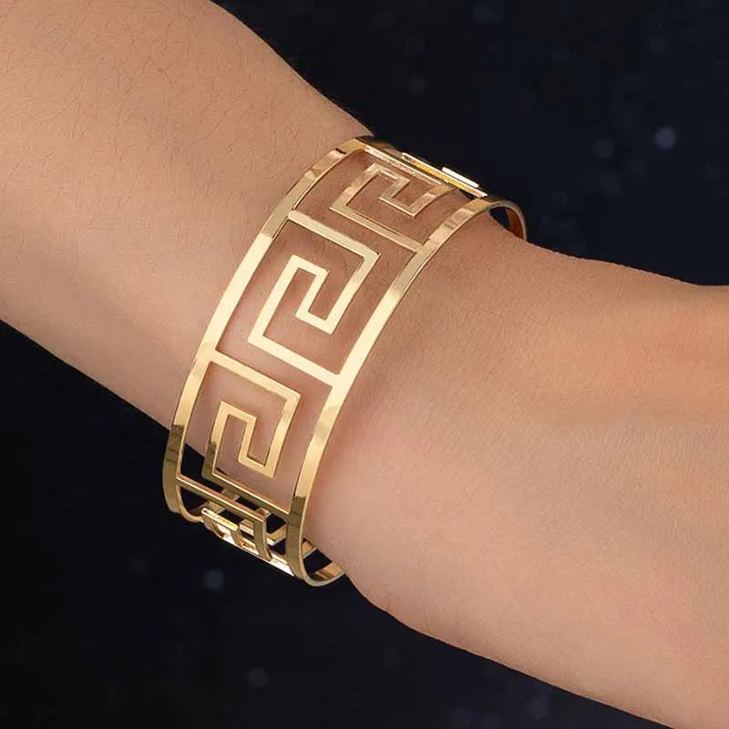 Bracelet Geometric Hollow C Women Girls Product Gold Plating Fashion