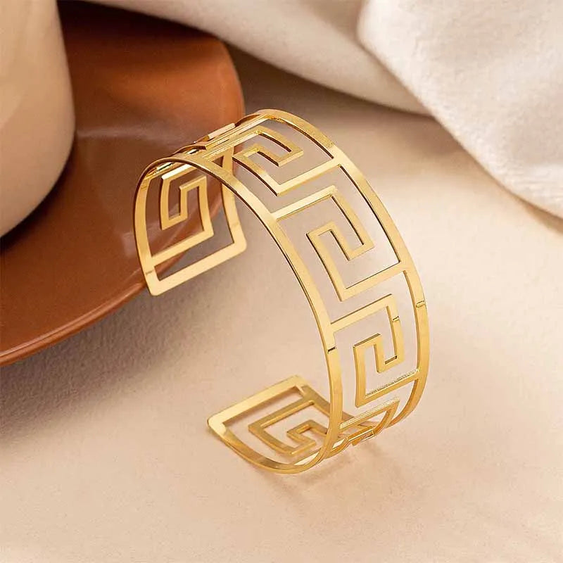 Bracelet Geometric Hollow C Women Girls Product Gold Plating Fashion